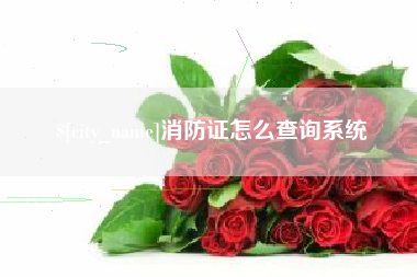 乐平消防证怎么查询系统