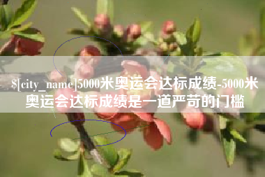 乐平5000米奥运会达标成绩-5000米奥运会达标成绩是一道严苛的门槛