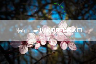 乐平国家消防报名入口