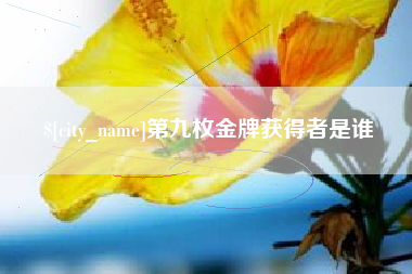 乐平第九枚金牌获得者是谁