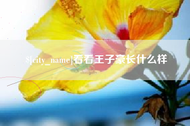 乐平看看王子豪长什么样