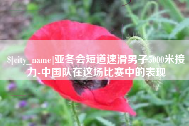 乐平亚冬会短道速滑男子5000米接力-中国队在这场比赛中的表现