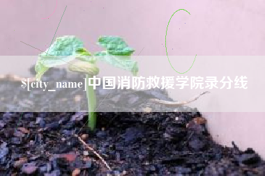 乐平中国消防救援学院录分线