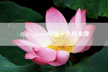 乐平中国十九枚金牌