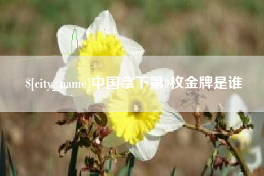 乐平中国拿下第9枚金牌是谁