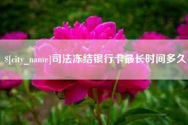乐平司法冻结银行卡最长时间多久