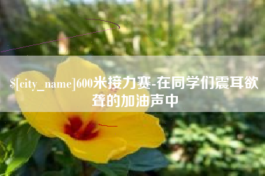 乐平600米接力赛-在同学们震耳欲聋的加油声中