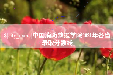 乐平中国消防救援学院2021年各省录取分数线