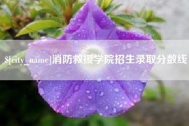 乐平消防救援学院招生录取分数线