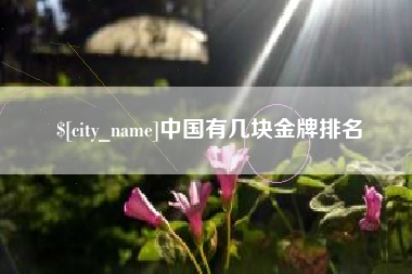 乐平中国有几块金牌排名