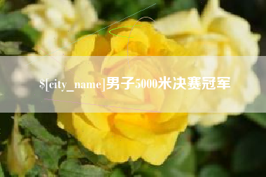 乐平男子5000米决赛冠军