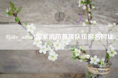 乐平国家消防救援队伍报名网址