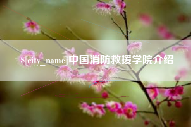 乐平中国消防救援学院介绍