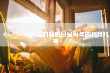 乐平我国的消防日是每年的几月几号