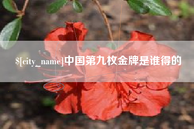 乐平中国第九枚金牌是谁得的