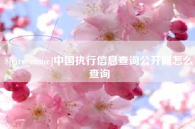 乐平中国执行信息查询公开网怎么查询