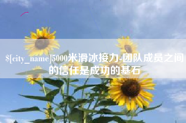 乐平5000米滑冰接力-团队成员之间的信任是成功的基石
