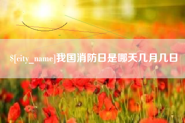 乐平我国消防日是哪天几月几日