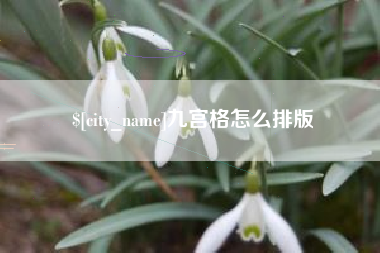 乐平九宫格怎么排版