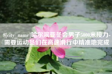 乐平哈尔滨亚冬会男子5000米接力-需要运动员们在高速滑行中精准地完成