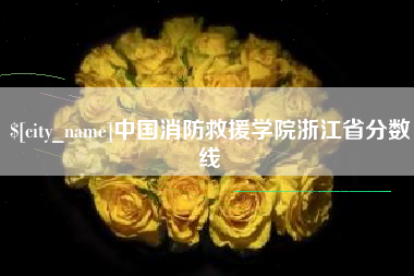 乐平中国消防救援学院浙江省分数线