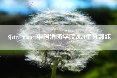 乐平中国消防学院2024年分数线