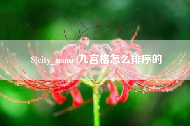 乐平九宫格怎么排序的