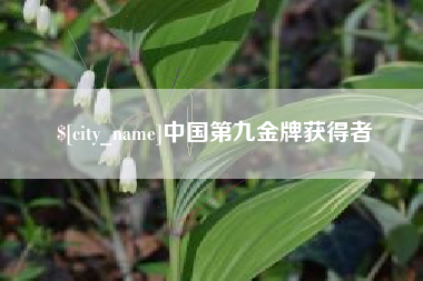 乐平中国第九金牌获得者