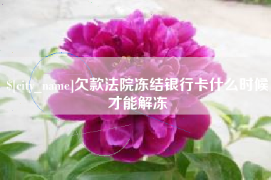 乐平欠款法院冻结银行卡什么时候才能解冻