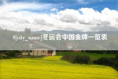乐平冬运会中国金牌一览表