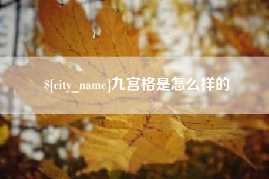 乐平九宫格是怎么样的